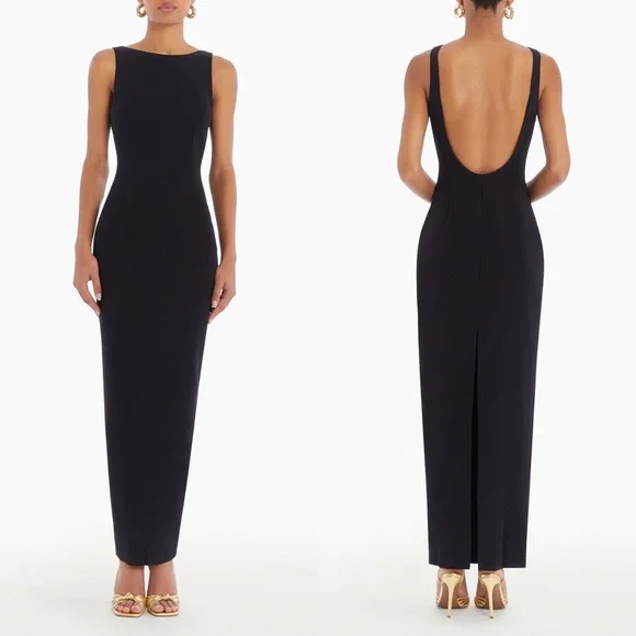 chinese dress ladies Amanda Uprichard MARBELLA MAXI Navy